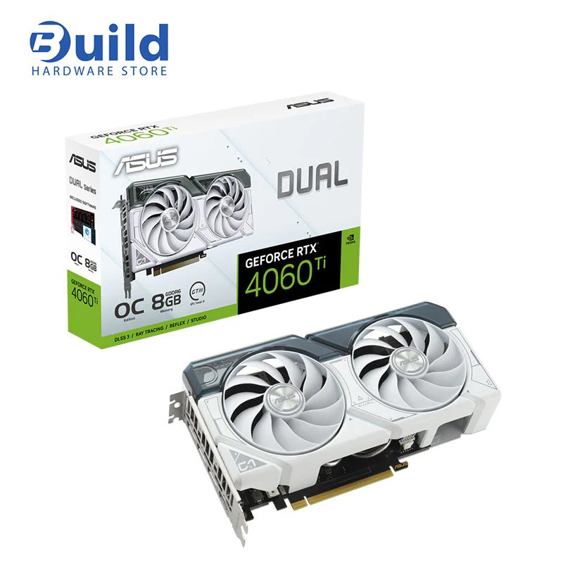 ASUS Dual GeForce RTX 4060 Ti White OC Edition 8GB GDDR6-1
