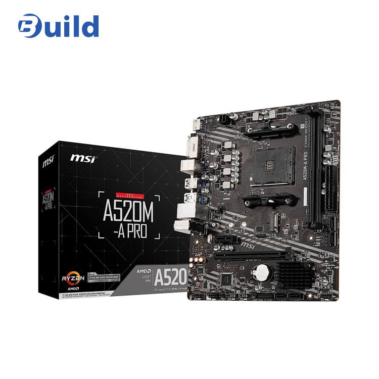 MSI A520M-A PRO Gaming Motherboard AMD AM4-1 A520M-A PRO