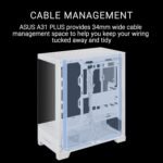 ASUS A31 PLUS TG ARGB Mid‑Tower Gaming Case – White ( only build ) - Image 6