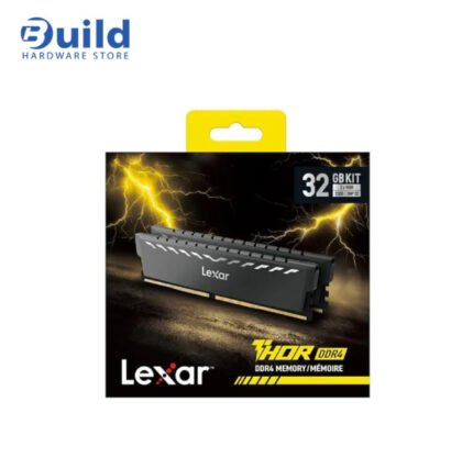 Lexar THOR DDR4 RAM 32GB Kit (2x16GB) 3200 MHZ DRAM 288-Pin UDIMM Desktop Memory, XMP 2.0 High Performance Computer Memory, 1YEAR
