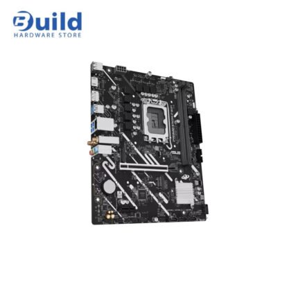 ASUS PRIME B760M-F WIFI, Intel® B760 LGA 1700 micro-ATX motherboard with PCIe 5.0, two PCIe 4.0 M.2 slots, DDR5, WiFi 6, Realtek 1Gb Ethernet, DisplayPort, HDMI™, SATA 6 Gbps, front USB 5Gbps ports, Aura Sync, 3year