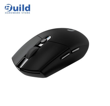 Logitech G305 Lightspeed Wireless Gaming Mouse features a HERO sensor (200-12,000 DPI), 1000Hz wireless report rate, 250-hour battery life, 99g weight, and 1 onboard profile with a 2-year warranty