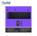 Logitech MK220 combo features a 10-meter wireless range, spill-resistant keyboard with 5 million keystrokes, optical mouse with 3 buttons, and sustainability with recycled plastics, compatible with Windows 10/11 and Chrome OS, 2YEAR