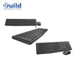 Logitech MK235 combo features a spill-resistant keyboard with 15 function keys, a smooth optical mouse with 3 buttons, for the keyboard and mouse respectively, 2YEAR