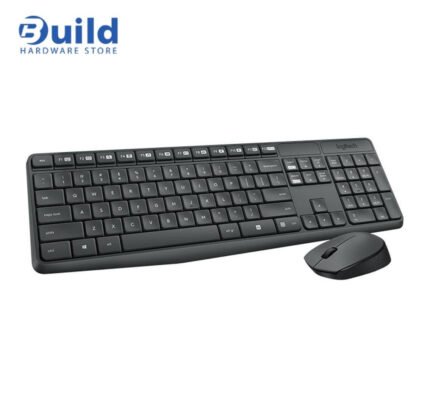 Logitech MK235 combo features a spill-resistant keyboard with 15 function keys, a smooth optical mouse with 3 buttons, for the keyboard and mouse respectively, 2YEAR