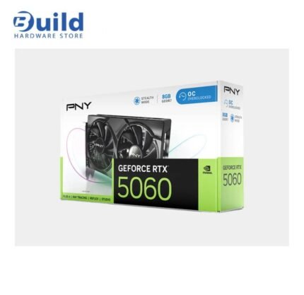 PNY Graphics Card GeForce RTX 5060 8GB GDDR7 OC Dual Fan DLSS 4, PCIe 3 YEAR